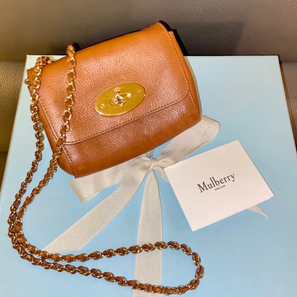 Mulberry Handbags - Sold Mulberry Mini Lily Natural Oak Leather